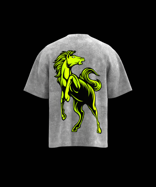 *PREORDER* PINK HORSE POWER TEE - GREEN