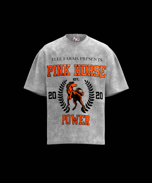 *PREORDER* PINK HORSE POWER TEE - ORANGE