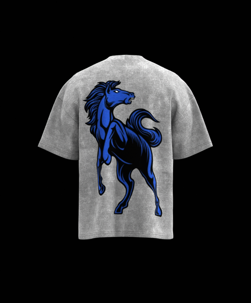 *PREORDER* PINK HORSE POWER TEE - BLUE